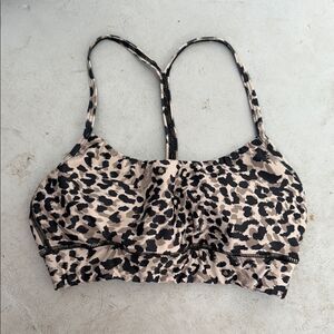 CHRLDR - Leopard Print Sports Bra - Padded - Size Medium Like New